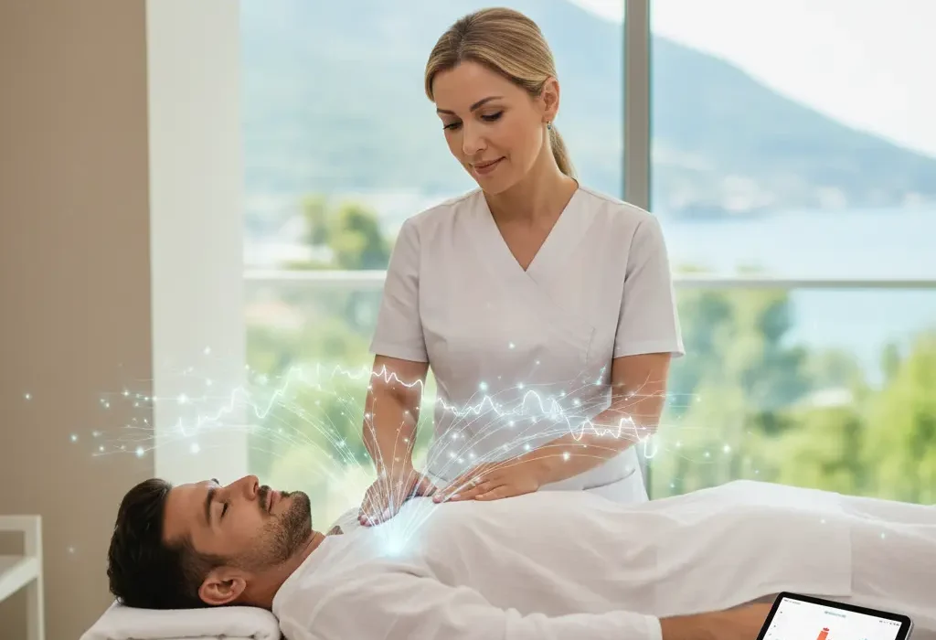 Stres, kaygı ve yorgunluk için Fethiye meridyen terapi uygulaması ve enerji blokajı temizliği.